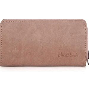 Montana West Mauve Zip-Around Wallet